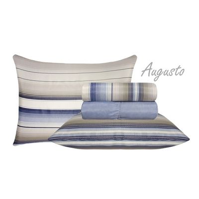 Jogo de Cama Duplo Queen 4 peças 140 Fios 250x240cm Augusto Realce Premium - Sultan