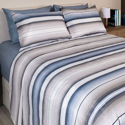 Jogo de Cama Duplo Queen 4 peças 140 Fios 250x240cm Augusto Realce Premium - Sultan