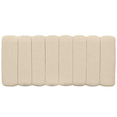 Cabeceira Cama Box Painel Casal 140 cm Dubai W01 Linho Cru - Lyam Decor