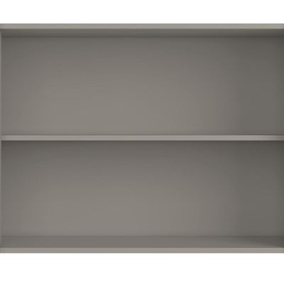 Aparador Buffet Sala de Jantar 2 Portas Brise Pés Industrial Dourado Naim I03 Grigio - Lyam Decor
