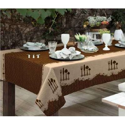 Toalha Mesa Retangular Gourmet 140x290cm Sortido Raner