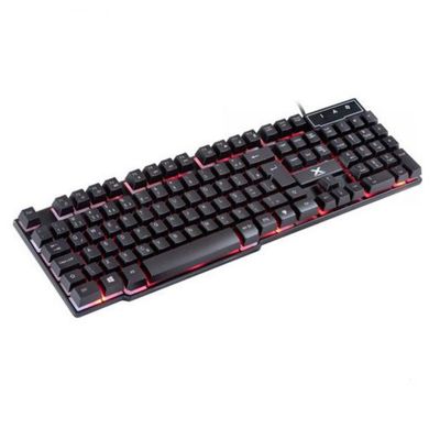 Teclado Gamer Hydra 107 Teclas + 12 Multimídia Com Led Azul Sensacao Tecla Mecanica  Gt700 Vinik