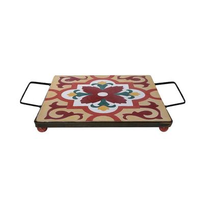 Descanso De Panela Apoio De Mesa Ladrilho Hidráulico P- Travessa Ladrilho A5