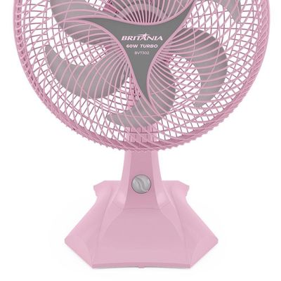 Ventilador Rosa Britânia 2 em 1 Maxx Force 60W BVT302 220V