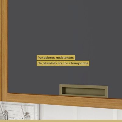 Armário Aéreo Para Geladeira 1 Porta Basculante Imperatriz Nesher Móveis
