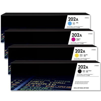 Kit 4 Toner Cf500a 202a M281fdw M254dw M-281fdw M-254dw Original