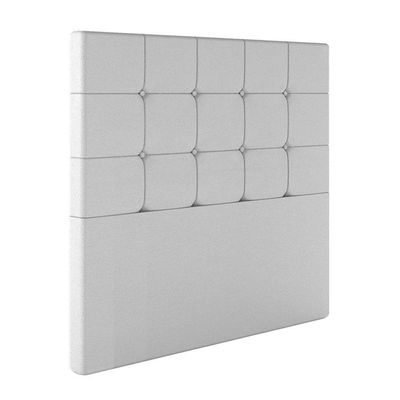 Cabeceira Estofada Queen 160 Cm Safira Corino Branco