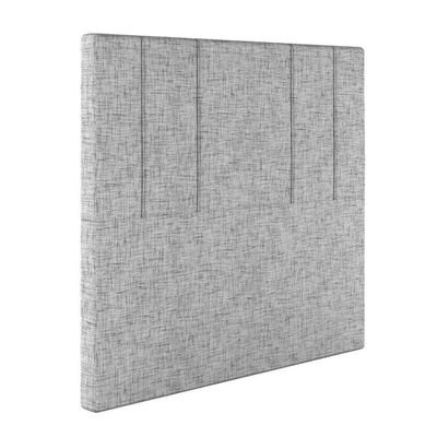 Cabeceira Estofada King 195 Cm Rubi Linho Cinza