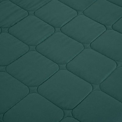 Kit Cobre Leito Colcha Speciale Queen Matelado Toque Acetinado 400 Fios 3 Peças Verde