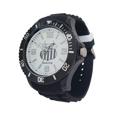 Relógio Santos FC Masculino Ref: San-006-1 Futebol Peixe