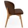 Cadeira de Jantar e Estar Living Estofada Mia L02 Couríssimo Marrom - Lyam Decor
