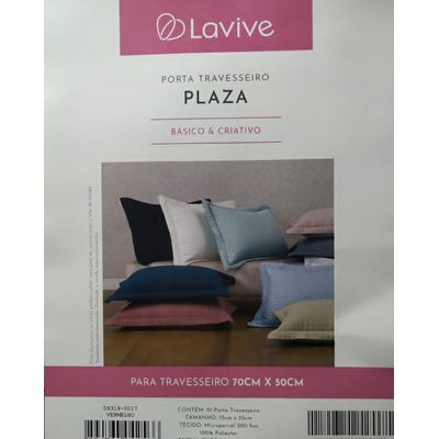 Porta Travesseiro Plaza 50x70cm Vermelho Lavive