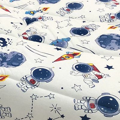 Edredom Mimos Solteiro Dupla Face Malha Manta Soft Astronauta - 100% Algodão