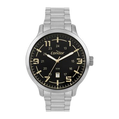 Relógio Condor Masculino Ref: Co2115myt/4p Casual Prateado
