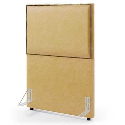 Cabeceira Box Solteiro Com Tachas 100 cm Vicenza L02 Couríssimo Casco Fendi - Lyam Decor