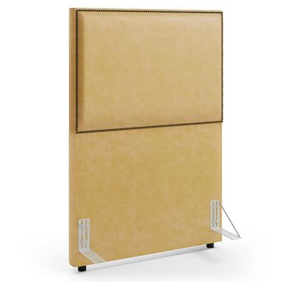 Cabeceira Box Solteiro Com Tachas 100 cm Vicenza L02 Couríssimo Casco Fendi - Lyam Decor