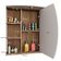 Armário Suspenso Para Banheiro 01 Porta 60 cm Com Espelho Duna B06 Branco Nogal - Lyam Decor