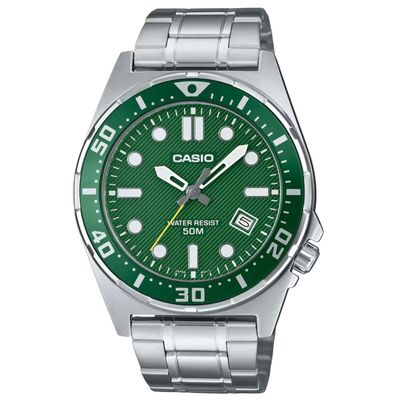 Relógio Casio Masculino Ref: Mtd-135d-3avdf Esportivo Prateado