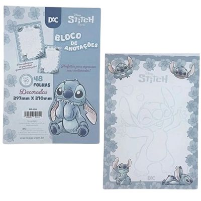 BLOCO PARA ANOTAÇÕES PAPEL DE CARTA STITCH 90G - 5339 - DAC