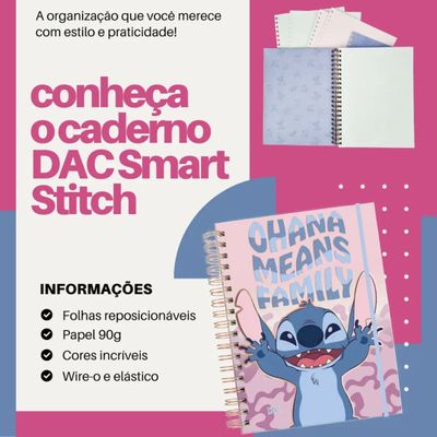 CADADERNO UNIVERSITÁRIO SMART STITCH 80FLS 90G - 5196 - DAC