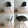 Cadeira Decorativa Eiffel Charles Eames F03 Preto com Pés de Madeira - Lyam Decor