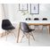 Cadeira Decorativa Eiffel Charles Eames F03 Preto com Pés de Madeira - Lyam Decor