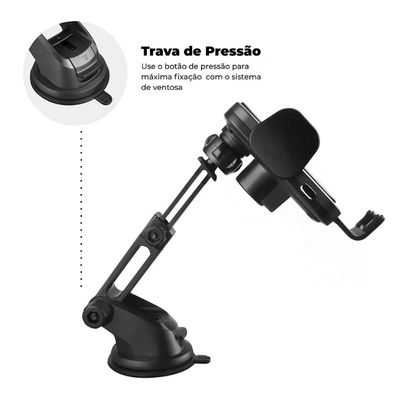 Suporte Veicular sem fio Wireless - Tank Car no Atacado - Caixa Fechada 10 Unidades - Gshield