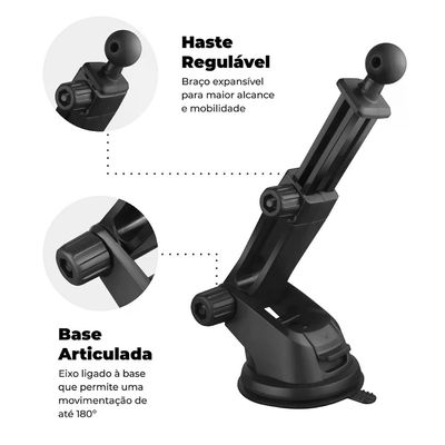 Suporte Veicular sem fio Wireless - Tank Car no Atacado - Caixa Fechada 10 Unidades - Gshield