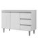 Balcão Gabinete Cozinha Andreia 100cm 2 Porta S-t Ajl Móveis Branco