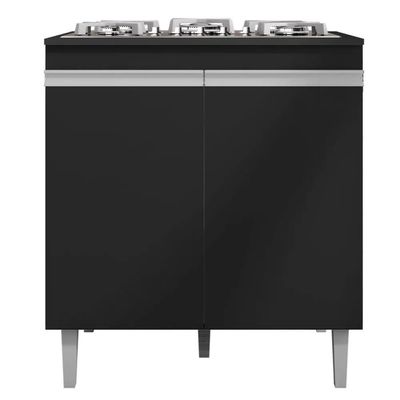 Balcão Cooktop 80cm Andréia 1 Porta Ajl Móveis