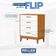 Cômoda Gaveteiro Infantil Flip Branco Acetinado Savana - Reller