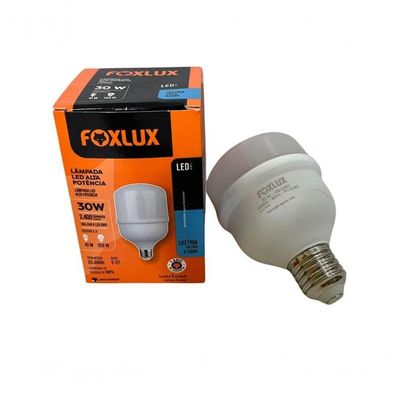 Lampada Led Bulbo 30w 6500 K Foxlux Bivolt Kit 02 Und