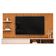 Painel Ripado TV 60 Pol com Bancada Suspensa 179cm Joan D05 Freijó Off White - Lyam Decor