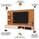 Painel Ripado TV 60 Pol com Bancada Suspensa 179cm Joan D05 Freijó Off White - Lyam Decor