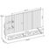 Painel Ripado TV 60 Pol com Bancada Suspensa 179cm Joan D05 Freijó Off White - Lyam Decor