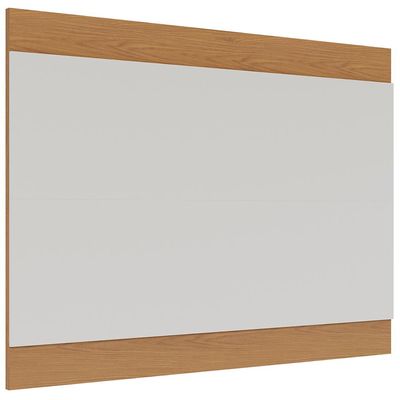 Painel Para TV 75 Pol 200cm Cairo C04 Off White Matte Freijó - Lyam Decor