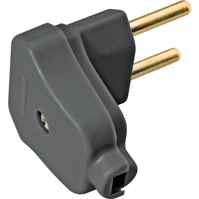 Plugue Angular 2P 250 V 10 A Tramontina Preto