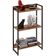 Kit 3 Estantes Multiuso Escritório Industrial 3 Prateleiras Areta 104x60cm C01 Nogal - Lyam Decor