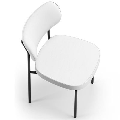 Kit 06 Cadeiras Decorativas Para Sala De Jantar Melina L02 Facto Branco - Lyam Decor