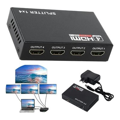 Distribuidor Hdmi Splitter 1x4 Divisor 4 Portas Para TV Ps3 Xbox Sky Net