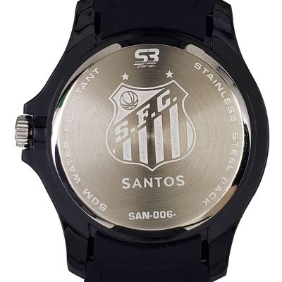 Relógio Santos FC Masculino Ref: San-006-2 Futebol Peixe