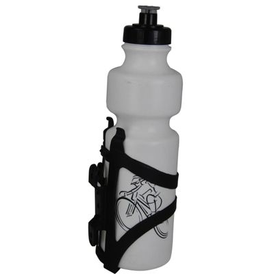 Garrafa 750 Mls Bike Bicicleta Ciclismo e Suporte de quadro Incolor