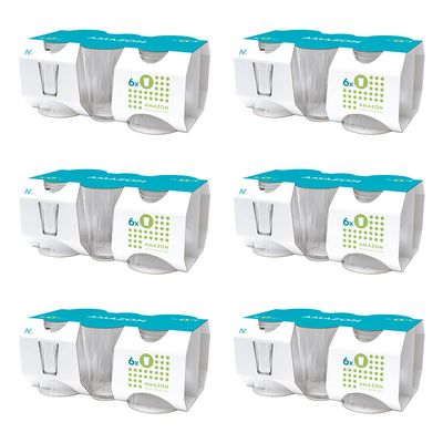 Kit 36 Copos Nadir Amazon em Vidro Transparente 190ml