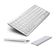 Mini Teclado Bluetooth Para Tablet E Smartphone - Prata