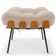 Kit 02 Puffs Decorativos Sala de Estar Costela L02 Suede Bege - Lyam Decor