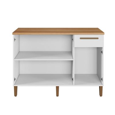 Balcão Titanium 3 Portas Arte Móveis Branco