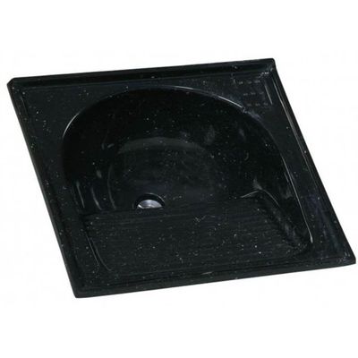 Tanque De Granito Sintético Simples N°1 Com 60x60cm Preto Pedra Escura - 500308 - A.j.rorato