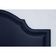 Cabeceira Casal Provençal Luxo 140x60 Courino Azul - Tachas Fumê