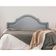 Cabeceira Casal Provençal Luxo 140x60 Courino Cinza - Tachas Fumê