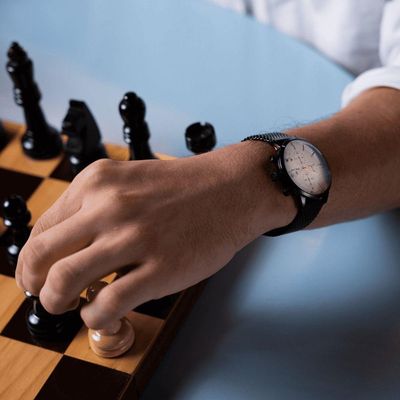 Relógio Masculino Sherlock White Black 42mm